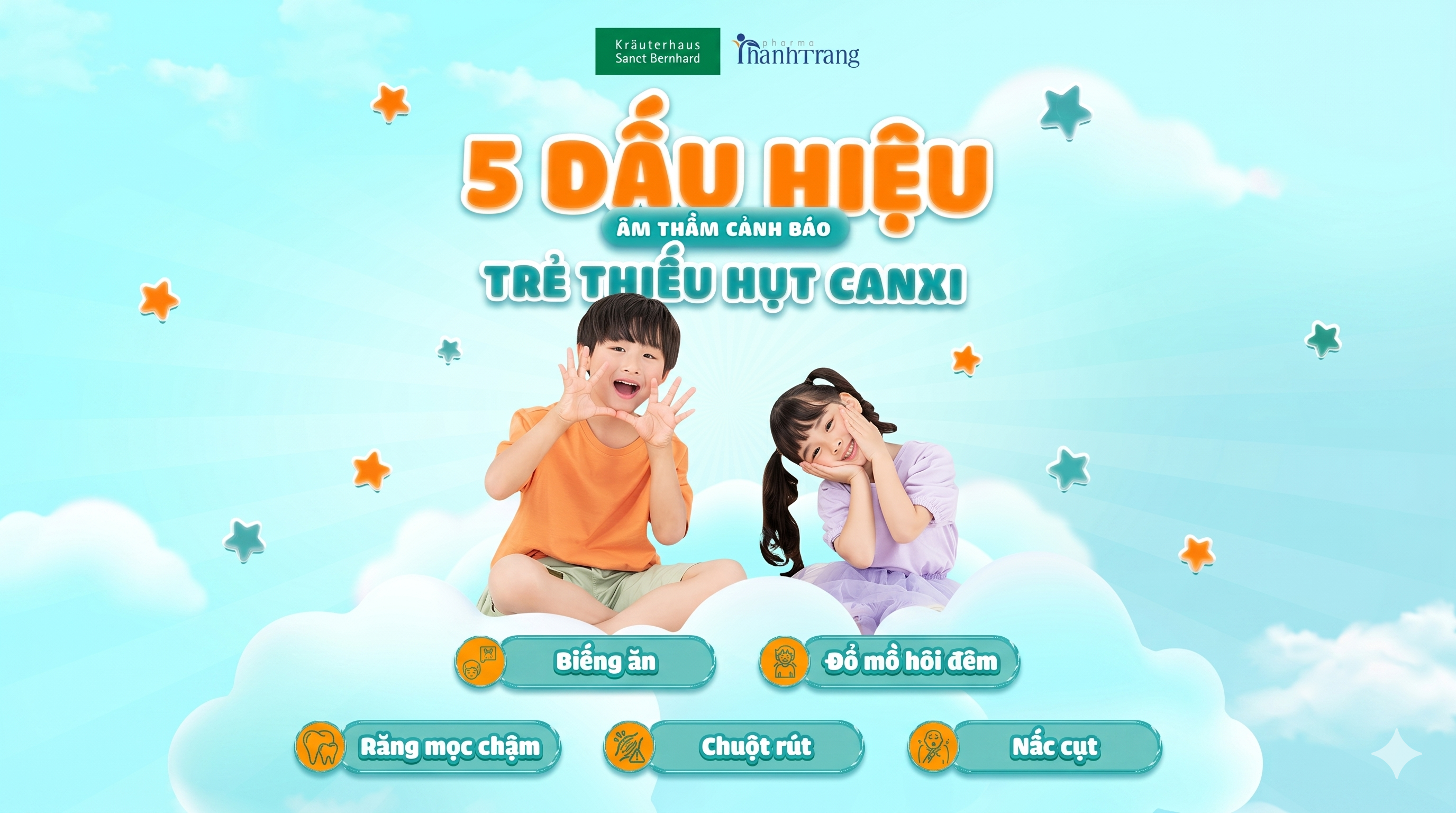 Dấu hiệu thiếu canxi ở trẻ 
